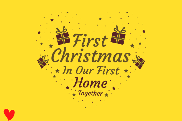 1ST HOME CHRISTMAS Graphics for Crafts