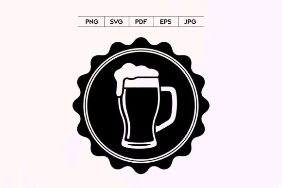 Beer Badge Logo Icon Graphics
