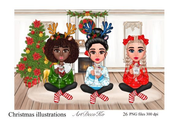 Christmas Chibi Illustrations