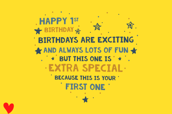DAUGHTER SON BABYS FIRST BIRTHDAY SVG AI Graphics
