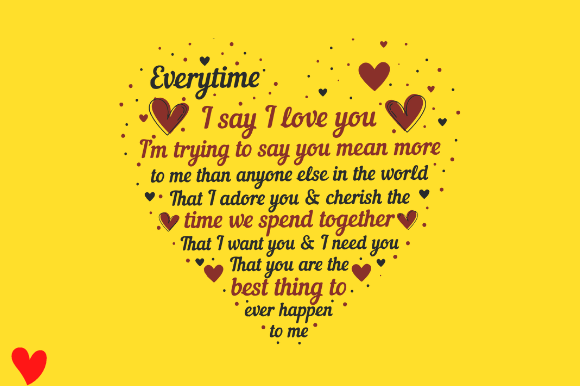 I LOVE YOU PLAQUE HEART SPECIAL DAY GIFT