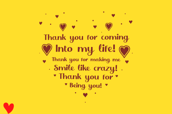 THANK YOU GIFT FOR HEART LOVE Graphics