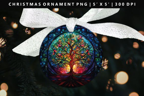 Tree Christmas Ornament Design Illustrations