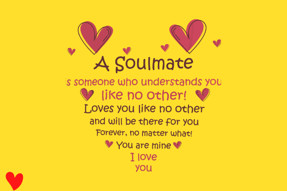 VALENTINES ANNIVERSARY SOULMATE Graphics & Crafts
