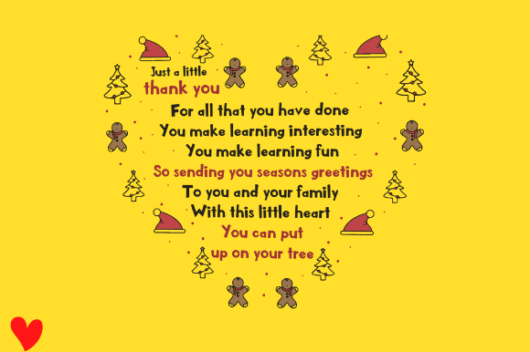 XMAS TEACHER Graphic Design